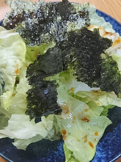 超簡単、レタスとのりのサラダ-レシピのメイン写真