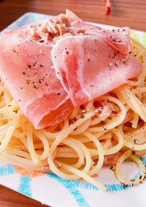ごま油香るめんつゆとツナの冷製パスタ-レシピのメイン写真