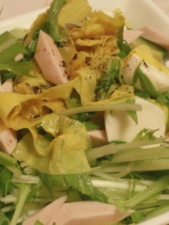 ☆水菜と湯葉のさっぱりサラダ☆-レシピのメイン写真