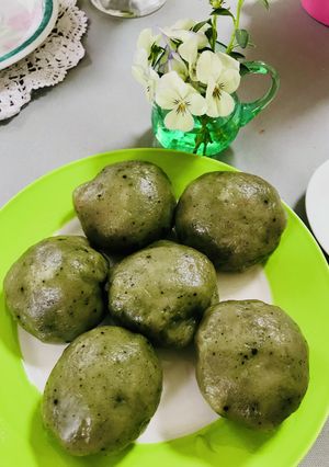 蒸し器なし！簡単よもぎ饅頭-レシピのメイン写真