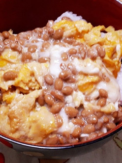 ひとりランチに☆スクランブル納豆ご飯-レシピのメイン写真