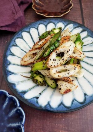 アスパラとちくわのゆかりチーズ焼き-レシピのメイン写真