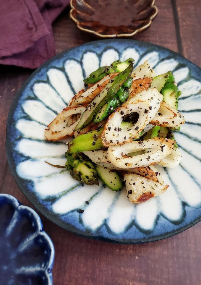 アスパラとちくわのゆかりチーズ焼き-レシピのメイン写真