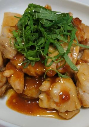 簡単！美味しい！鶏もも肉の梅照り焼き♪-レシピのメイン写真