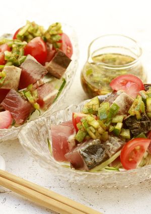 ねぎと初ガツオのサラダ-レシピのメイン写真