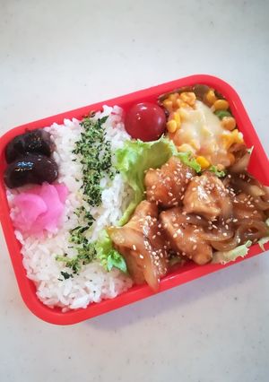 チキンの胡麻あえ高校生のお弁当4/28-レシピのメイン写真