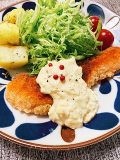 揚げない*サーモンフライ タルタルソース-レシピのメイン写真