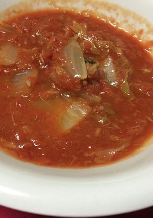 とろとろ白菜とツナのトマト煮-レシピのメイン写真