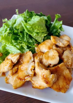 鶏胸肉の簡単照り焼き-レシピのメイン写真