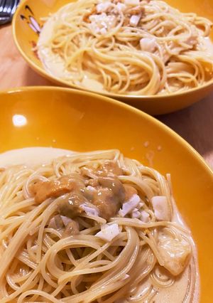 一つ星シェフの雲丹パスタ-レシピのメイン写真