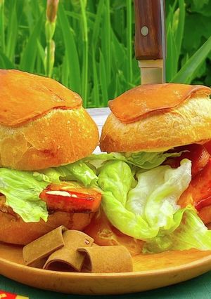 スパムのテリヤキバーガー-レシピのメイン写真