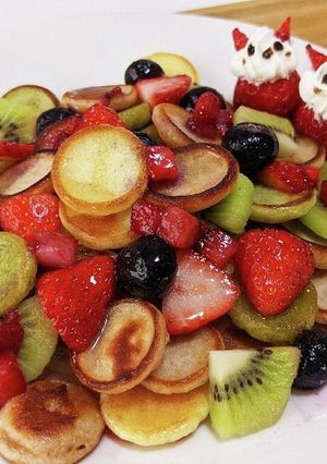 HMでカラフルなシリアルパンケーキ♪-レシピのメイン写真
