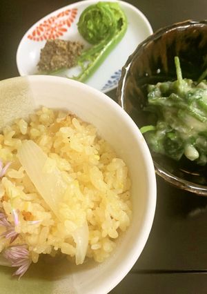 楽チン♪ベジ♪埋めるだけ☆新玉ごはん-レシピのメイン写真