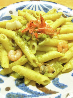 冷凍そら豆とシーフードのショートパスタ-レシピのメイン写真