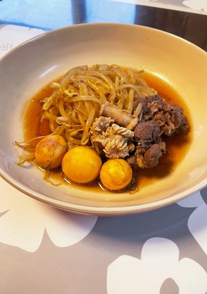 玉ひもとせぎもともやしの煮物-レシピのメイン写真