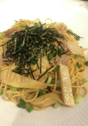 旬の筍、和風パスタ-レシピのメイン写真