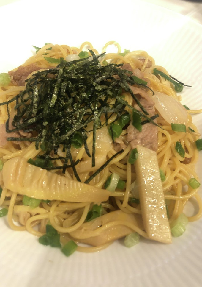旬の筍、和風パスタ-レシピのメイン写真