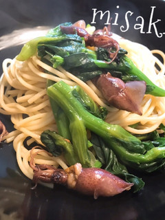 菜の花とホタルイカの柚子胡椒パスタ☆-レシピのメイン写真