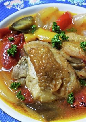 ⅲSTAUBで鶏肉と夏野菜の煮込み-レシピのメイン写真