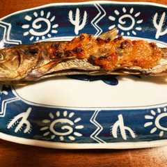 A picture of アマゴの蕗のとう味噌焼き.