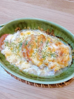 簡単一品♪5分で◎トマトチーズオーブン焼-レシピのメイン写真