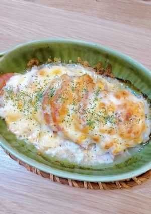 簡単一品♪5分で◎トマトチーズオーブン焼-レシピのメイン写真