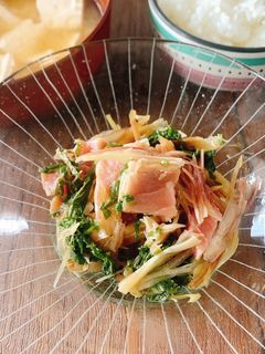 本マグロ、茗荷、大葉の健康和え-レシピのメイン写真