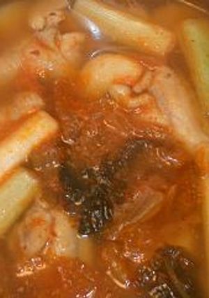 韓国の鶏鍋☆なんちゃってタッカンマリ-レシピのメイン写真