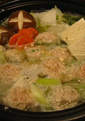 カロリーオフ？鶏団子鍋-レシピのメイン写真