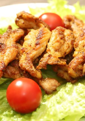 包丁いらず！簡単！ せせりのカレー焼き-レシピのメイン写真