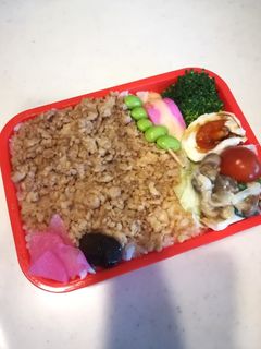 鶏そぼろ弁当-レシピのメイン写真