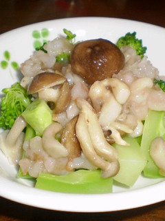 ブロッコリーのえびときのこあんかけ☆-レシピのメイン写真