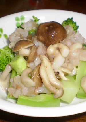 ブロッコリーのえびときのこあんかけ☆-レシピのメイン写真
