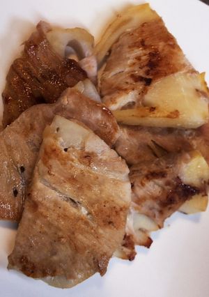 掘り立てタケノコとレンコンの肉巻き-レシピのメイン写真