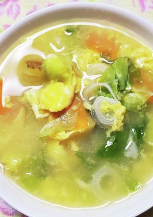 二日酔い撃退！卵みそ汁-レシピのメイン写真