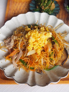 竹の子が、うまい。皿うどんの麺で簡単炒麺-レシピのメイン写真