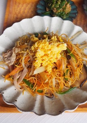 竹の子が、うまい。皿うどんの麺で簡単炒麺-レシピのメイン写真