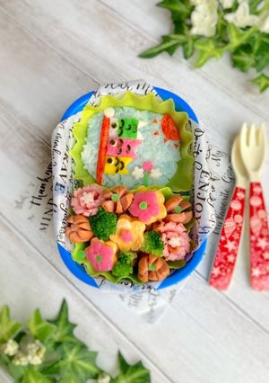 簡単☆鯉のぼり☆キャラ弁☆お弁当☆幼稚園-レシピのメイン写真