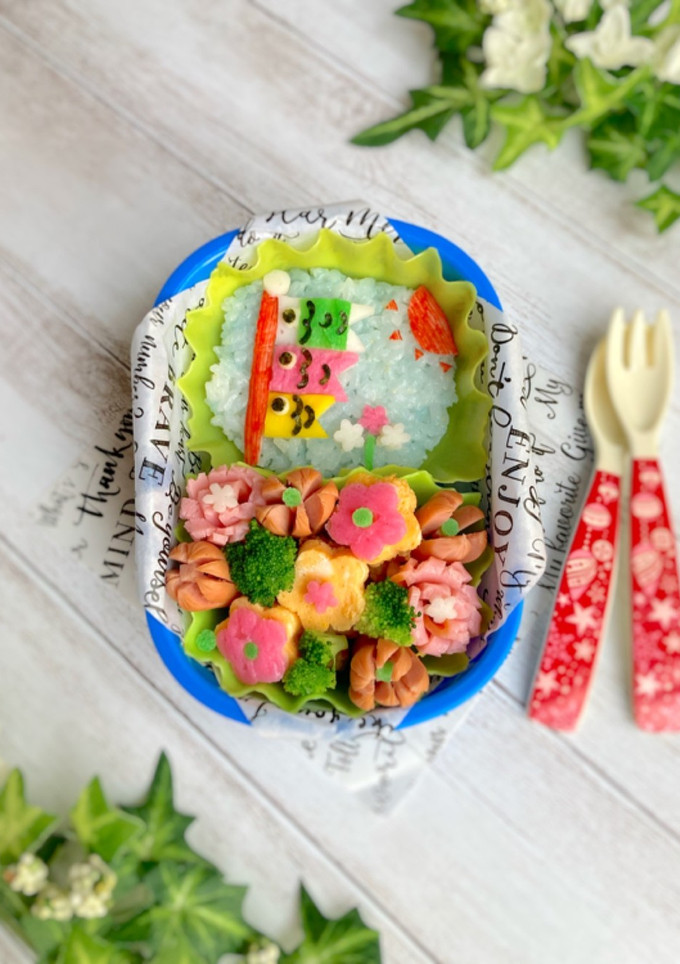 簡単☆鯉のぼり☆キャラ弁☆お弁当☆幼稚園-レシピのメイン写真