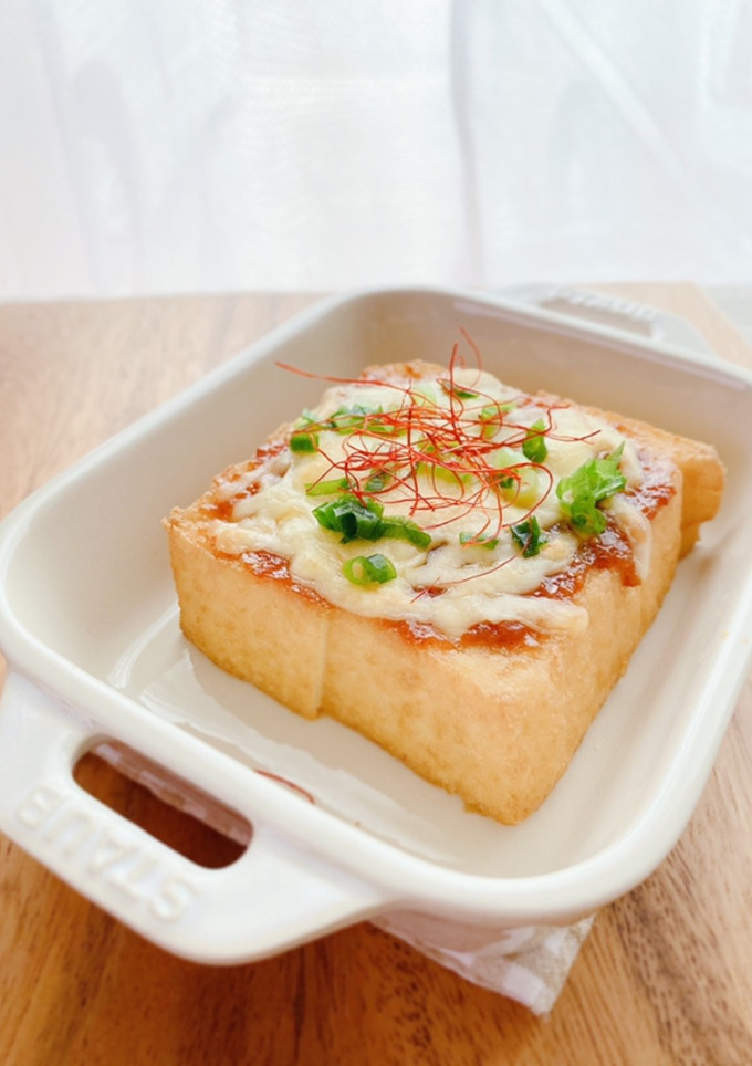 簡単あと1品に＊厚揚げの甘味噌チーズ焼き-レシピのメイン写真