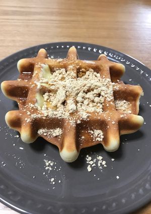 米粉ワッフル★はちみつきなこかけ-レシピのメイン写真