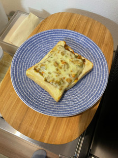 キーマカレーチーズトースト-レシピのメイン写真