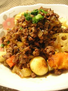 揚げ根菜のそぼろあんかけ-レシピのメイン写真