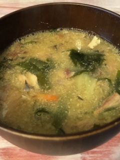 乾燥野菜とサバ缶の味噌汁-レシピのメイン写真