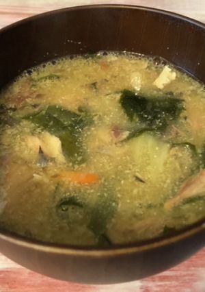 乾燥野菜とサバ缶の味噌汁-レシピのメイン写真