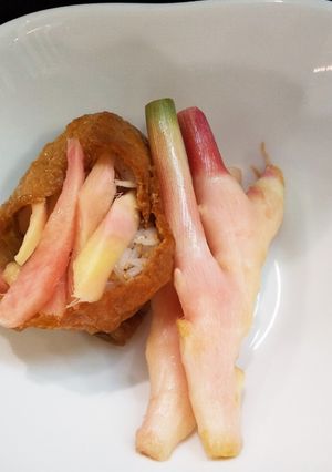 紅しょうがのせ、いなり寿司-レシピのメイン写真