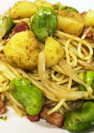 ふきのとう のジェノベーゼパスタ-レシピのメイン写真