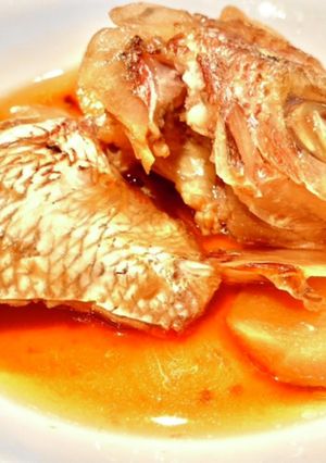 鯛のあら煮♡(甘め♡←！)-レシピのメイン写真