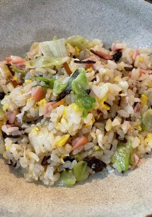 梅しそ昆布とレタスチャーハン-レシピのメイン写真