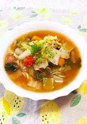 あっさり☆たっぷり野菜のスープパスタ-レシピのメイン写真